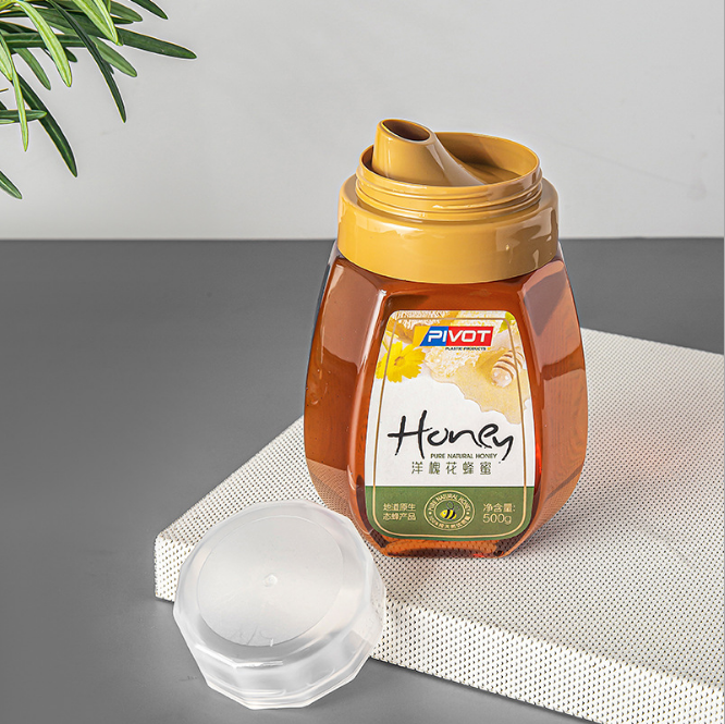 0.7L Plastik-Honey Bottles Reflux Inlet Sealing rüttelt das heiße Stempeln 0