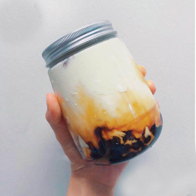 网红脏脏茶黑糖奶茶饮料瓶子 U 形一次性 Haustier 塑料打包瓶大口果汁瓶