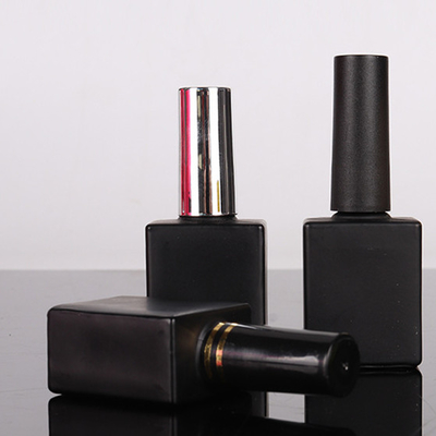 UV gel glass bottle manufacturers nail polish oil Glass Cosmetic bottle with brush