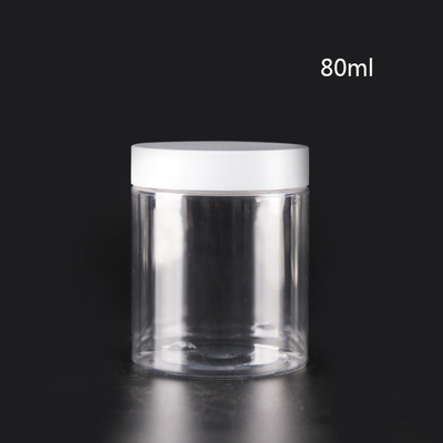 80ml 120ml Cereals Nuts PET Plastic Jars Transparent UV Plating