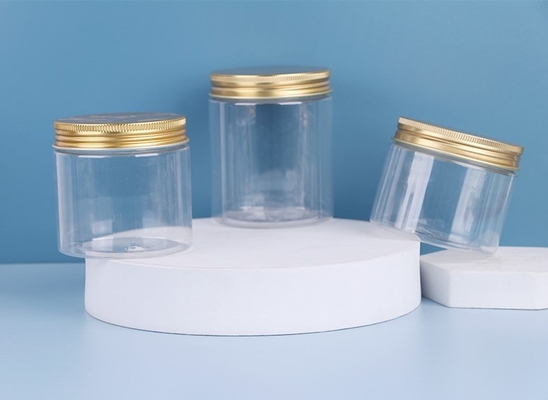 50ml Cosmetic Plastic Storage Jars 2.75in Multicolor Aluminum Lid