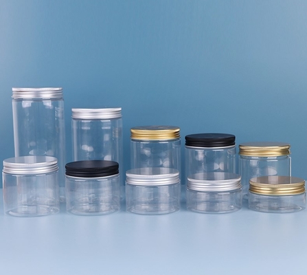 50ml Cosmetic Plastic Storage Jars 2.75in Multicolor Aluminum Lid