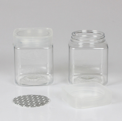 Odorless Square Clear Plastic Containers 17.6oz Dried Fruit Scented Tea 1000pcs