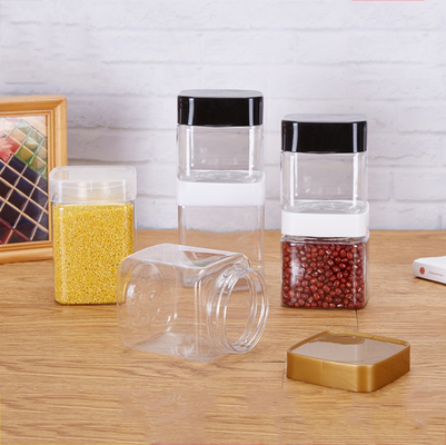Odorless Square Clear Plastic Containers 17.6oz Dried Fruit Scented Tea 1000pcs