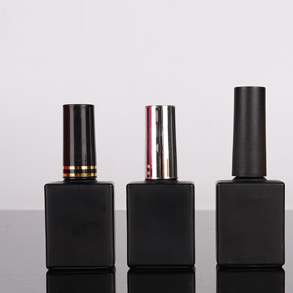 UV gel glass bottle manufacturers nail polish oil Glass Cosmetic bottle with brush