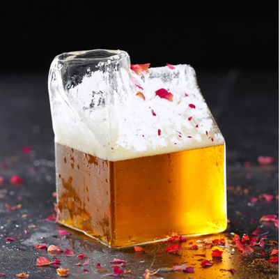 Good price spezielle Topf-Milch-Kasten-Flasche des Kaffee-350ml transparent für Bar-Cocktail-Glas-Flasche Online