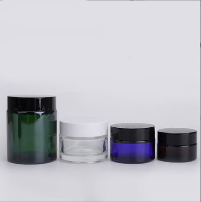 Good price Schwarz-freier Raum Amber Purple Glass Cream Jar 5g 10g 15g 20g 30g 50g 100g mit Plastikkappe Online