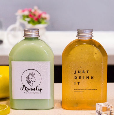 Good price Transparentes flaches rechteckiges Wasser-Flaschen-kaltes Gebräu 50ml zu 500ml PETG Online