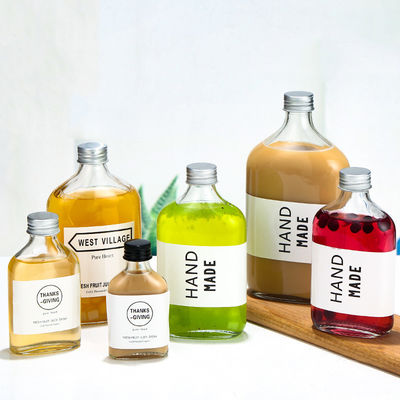 Good price Soem-PB freier flacher Crystal Glass Bottles 500ml für Wodka-Getränkesaft Online