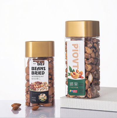 Good price 2.4in quadratischer klarer Plastikspeicher rüttelt die trockene feuchtigkeitsfeste Freizeit-Nahrung der Frucht-250g Online